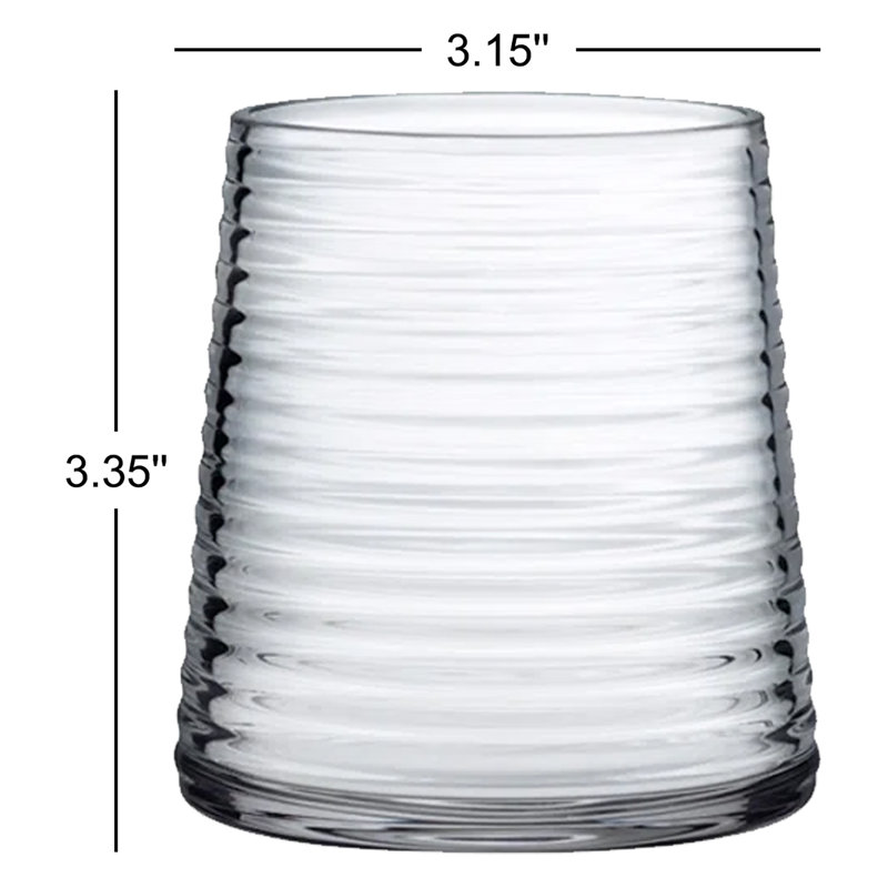 Poem Handmade Crystal Drinking Glass, Clear