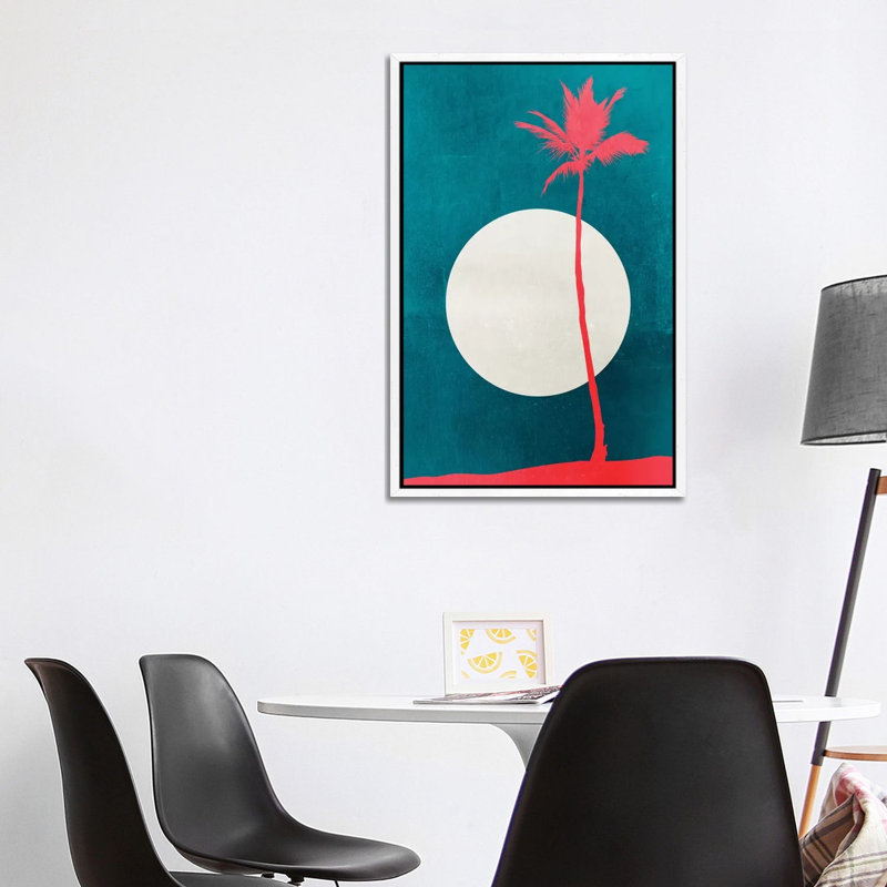 Caribbean Dreams 1 Piece Painting on Canvas, 101.6cm H x 66.04cm W x 3.81cm D, White Floater Framed
