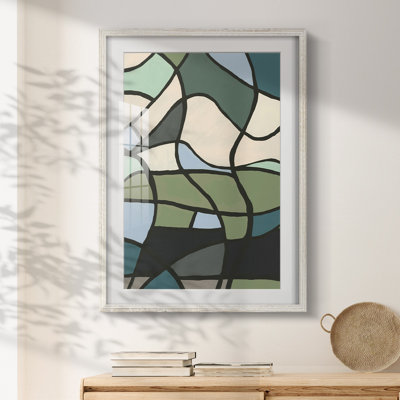 Multicolor Stained Glass II -Framed Print
