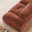2 pièces rouge brun moderne avec 2 + 3 places, siège profond, tissu de velours doux, fond en éponge haute densité 32D, aucun assemblage requis pour le salon, mousse, espaces combinés flexibles