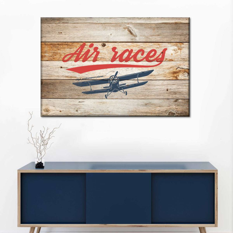 Air Races, reproduction sur toile, H 20 po x l 30 po x P 1,25 po
