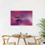 Purple Flower Dewdrop Abstract Delicate Peaceful Violet Flower Nature Wall Art Print 1 Piece Wrapped Canvas Wall Art-988128410