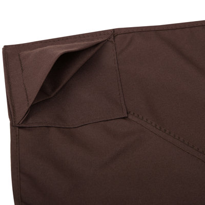 9.77' X Gazebo Canopy Replacement, 2 Sun Protection Top, , Coffee, Fits 01-0153 & 100100-076 Outdoor Models 9.8' Replacement Canopy, Cover, For Gazebos