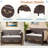 Retro Bench With Removable Cushion, Hidden Storage Space, Brass Handles And Intricate Carved Accents-544369456