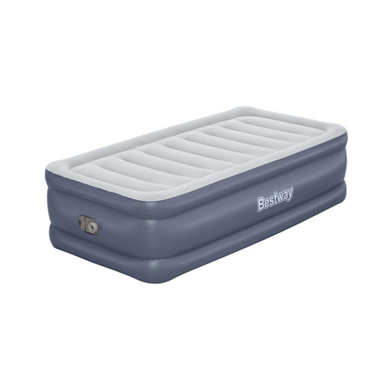 Matelas pneumatique Bestway, matelas pneumatique avec pompe à courant alternatif intégrée, chaud, Twin, Navy