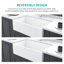 Évier de cuisine blanc en évier de cuisine 30 po x 18 po x 10 po à tablier frontal en céramique blanche réversible
