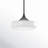 Nathania 1-Light Schoolhouse Glass Pendant-66310915