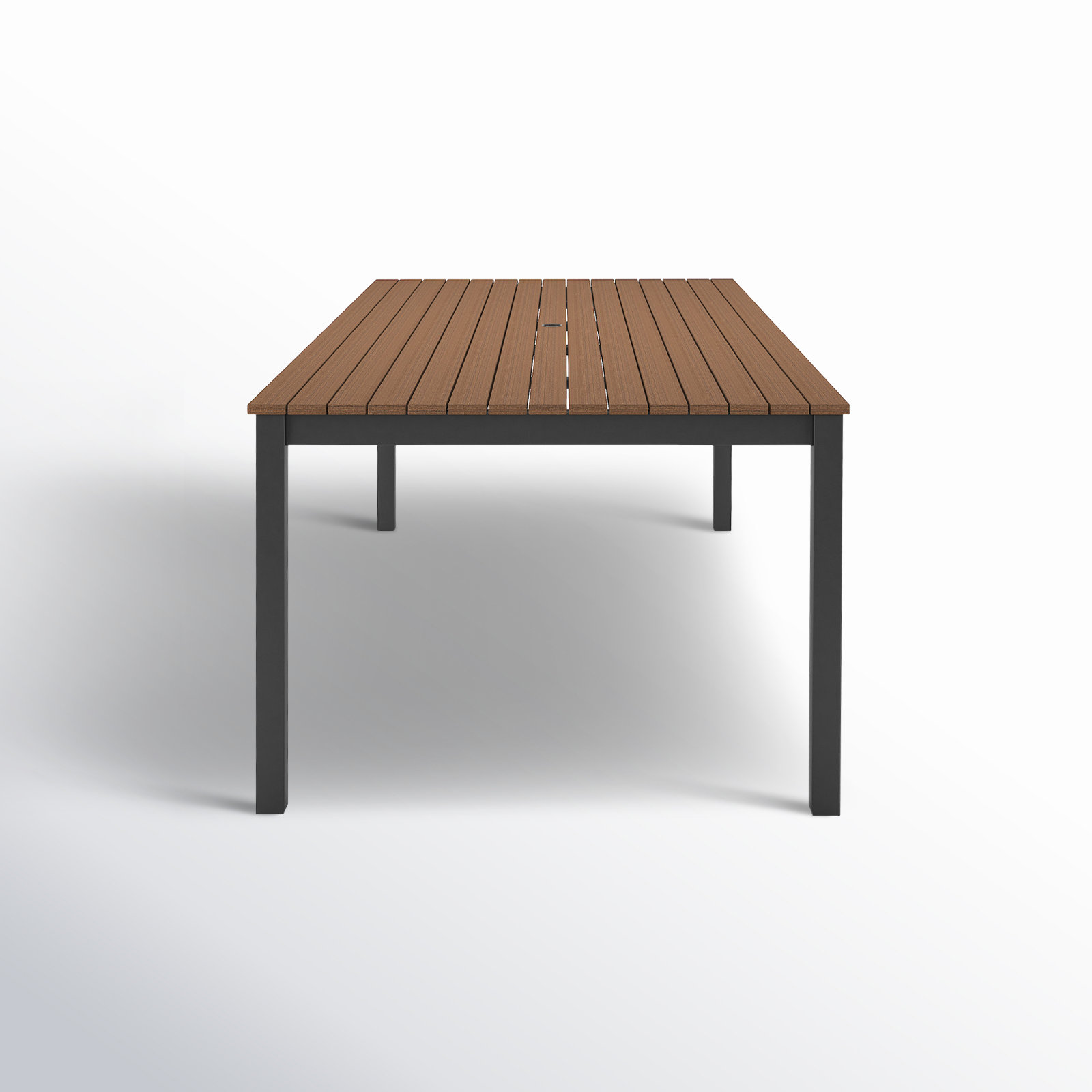 Townsend Outdoor Rectangular Patio Dining Table, 41" W x 83" L x 29" H, Brown