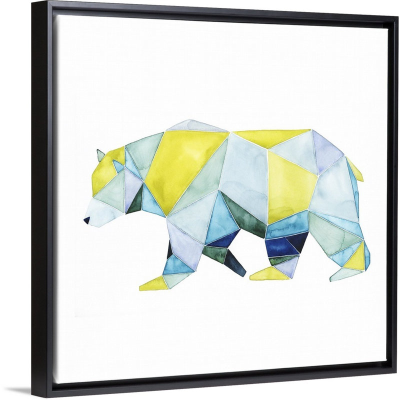 Art sur toile Polla, H 16 po x l 16 po x P 1,75 po, Cadre flottant noir