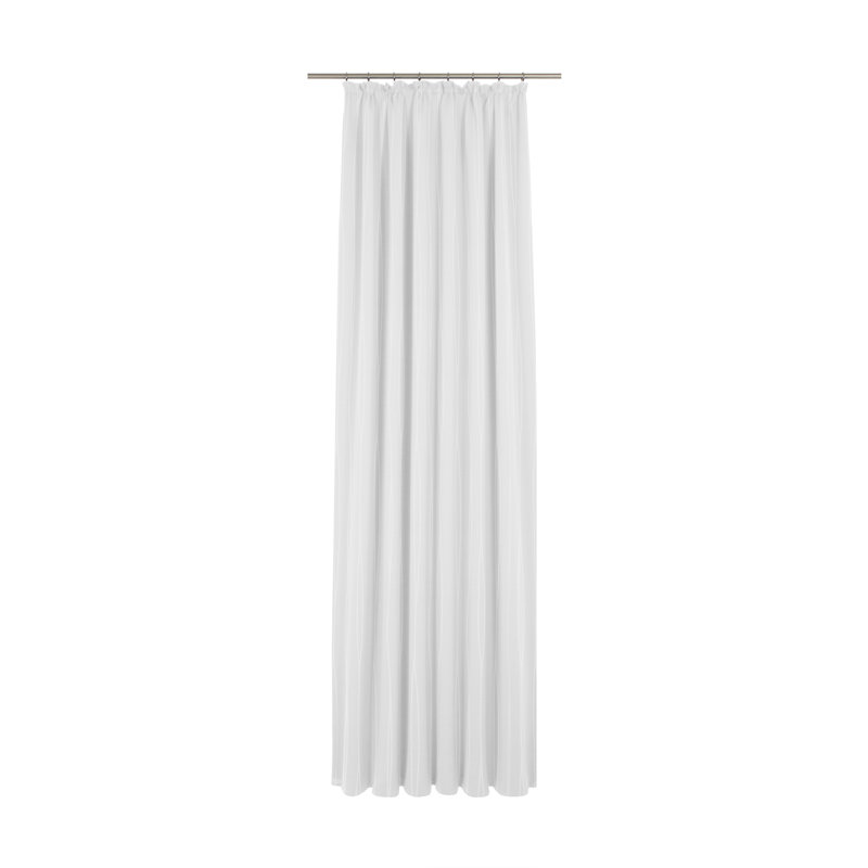Bohy Room Darkening Curtain Single Panel, White, 245cm H x 135cm W