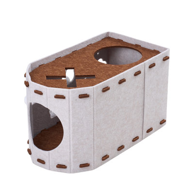 Felt + Polyester Fibre Nest Pet Bed