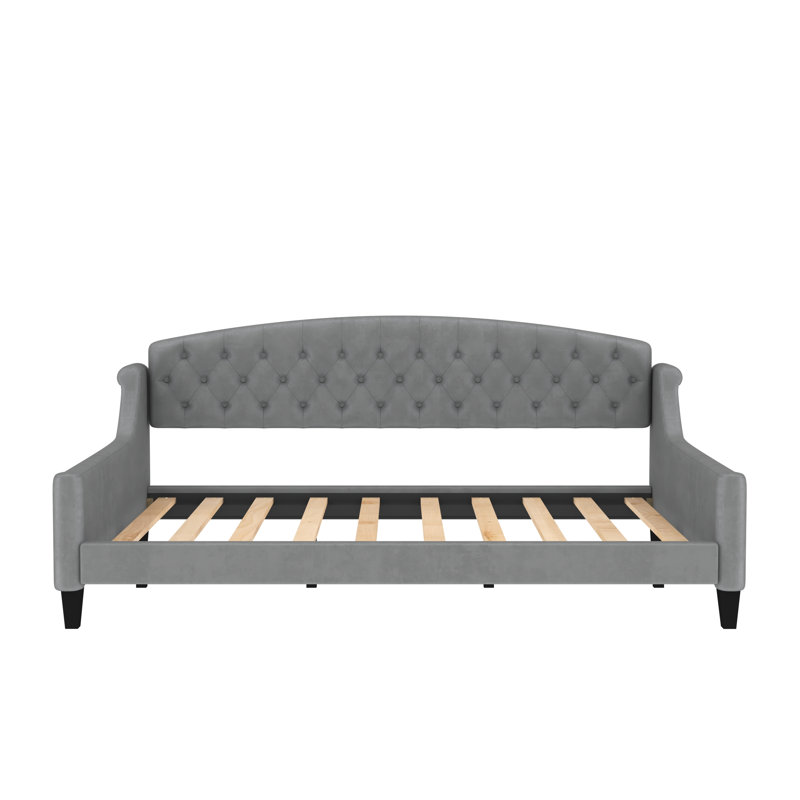 Larhea  Full Modern Luxury Tufted Button Daybed,, Gray