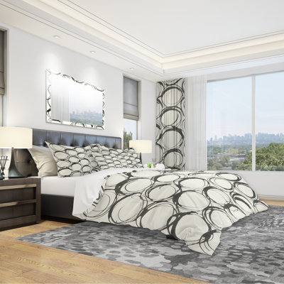 Ensemble de housse de couette géométrique minimaliste ii