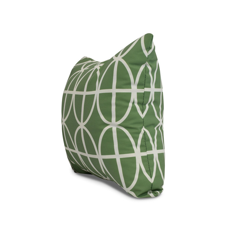 Housse de coussin d'extérieur carré Palm Beach, Vert, 16 po x 1 po