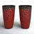 23.75"H Set Of 2 Oversized Eco-Friendly PP And Stone Honeycomb Textured Green Tall Plastic Planter-107079637