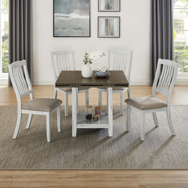 Multifunctional Expansion Folding Table, Can Sit 4 People, With Storage Space, Four Side Folding Table Can Save Space Colleagues Can Also Expand The Use Area