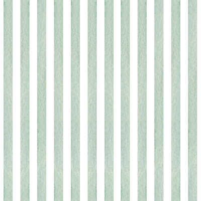 Rouleau de papier peint amovible à rayures vert sauge
