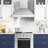Hauslane 30" Stainless Steel Convertible Wall Range Hood with Baffle Filter-98376668-98376667