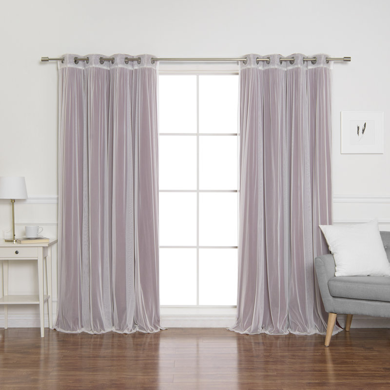 Panneau coulissant en polyester Natascha, l 52" x L 84", Bourgogne