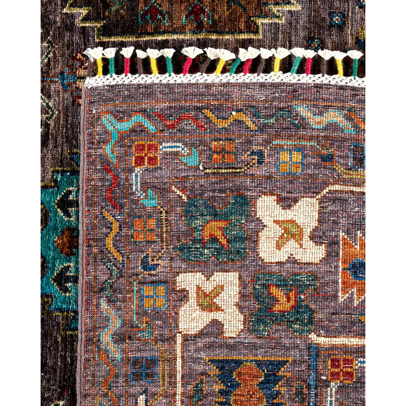 One-of-a-Kind Rectangle 9'1" X 12'6" Hand Knotted Area Rug