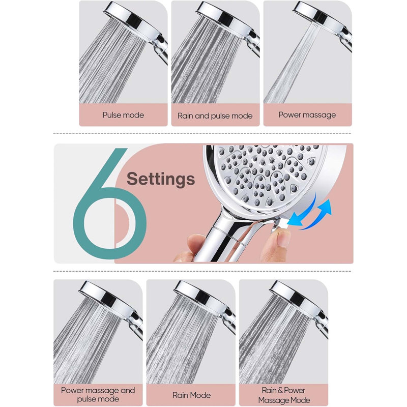 Handheld Shower Head, Chrome