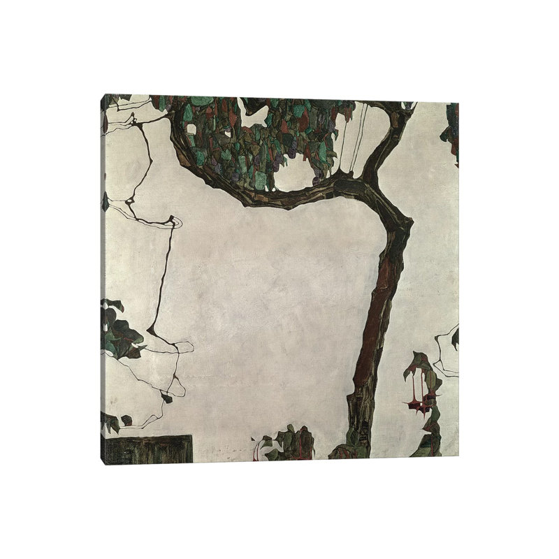 Autumn Tree, 1909 by Egon Schiele - Wrapped Canvas Painting, 30.48 cm H x 30.48 cm W