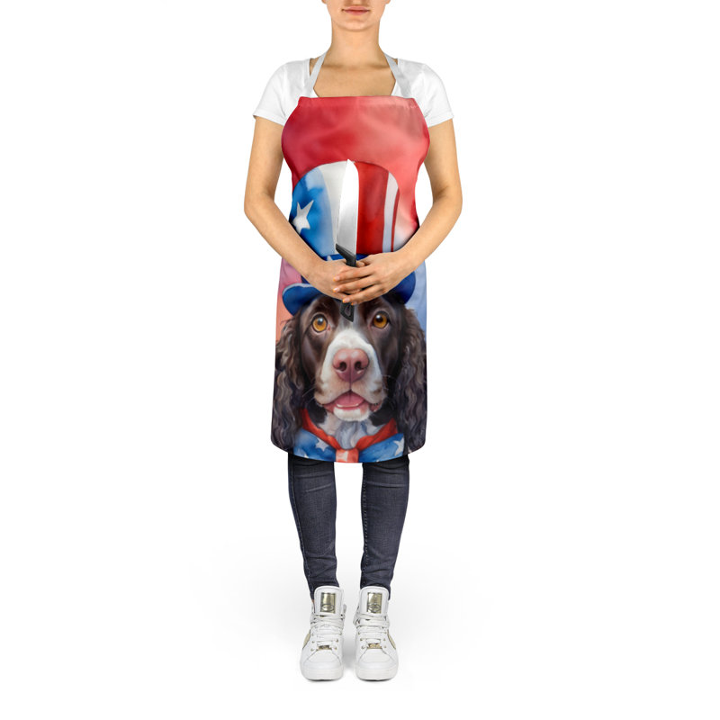 Patriotic American Apron, American Water Spaniel
