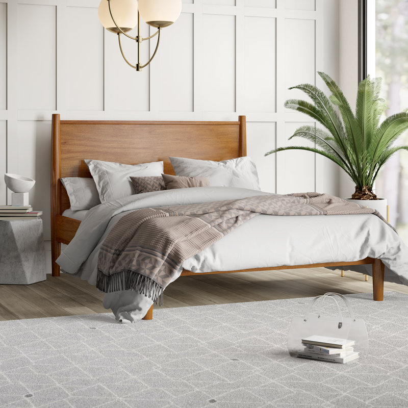 Chilhowee Platform Bed, Oak, Queen