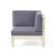 BRAVA X-BACK LOVESEAT, LIGHT GREY, Assembly required