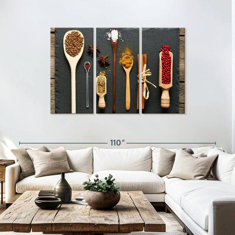 Yarlin Kitchen Spices, 48" H x 74" W