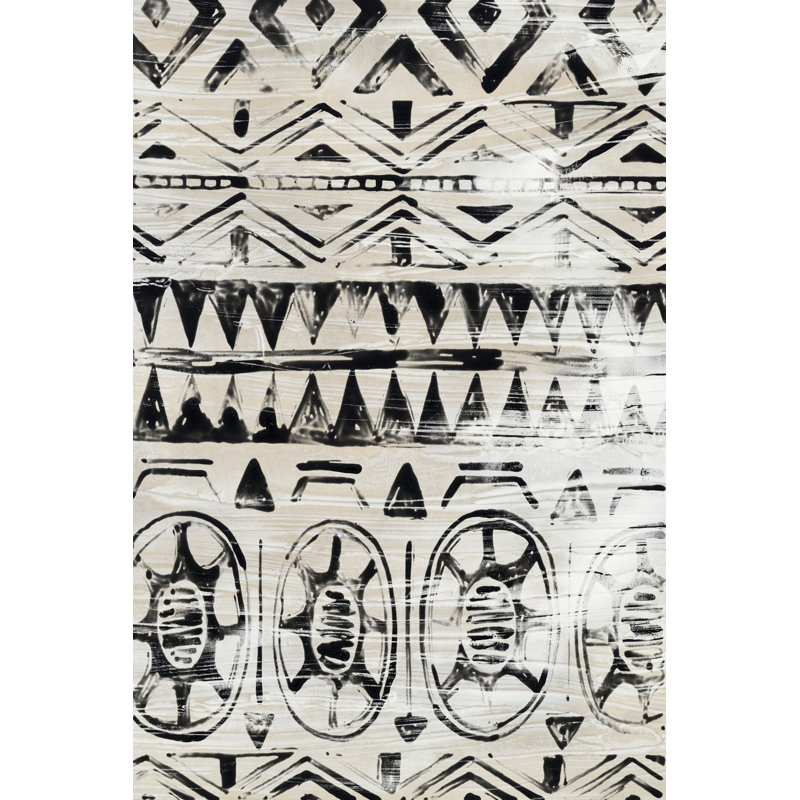 Modern Mudcloth II by June Erica Vess - Painting, Wrapped Canvas, 122cm H x 81cm W