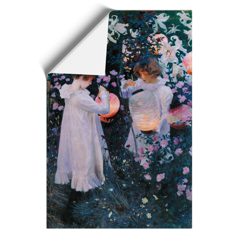 Carnation, Lily, Lily, Rose by John Singer Sargent - No Frame Painting, 59cm H x 42cm W x 0.1cm D