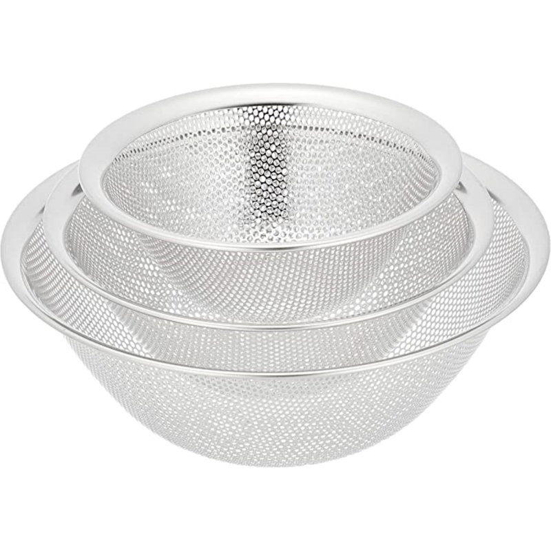 Ensemble de 3 tamis perforés Sori Yanagi (16,19,23 cm)