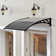 Dakota Fields 100cm D Plastic Cover Retractable Door / Window Awning