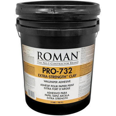 Roman PRO-732 5Gal Extra Strength Clay Base Wallpaper Adhesive-1PK