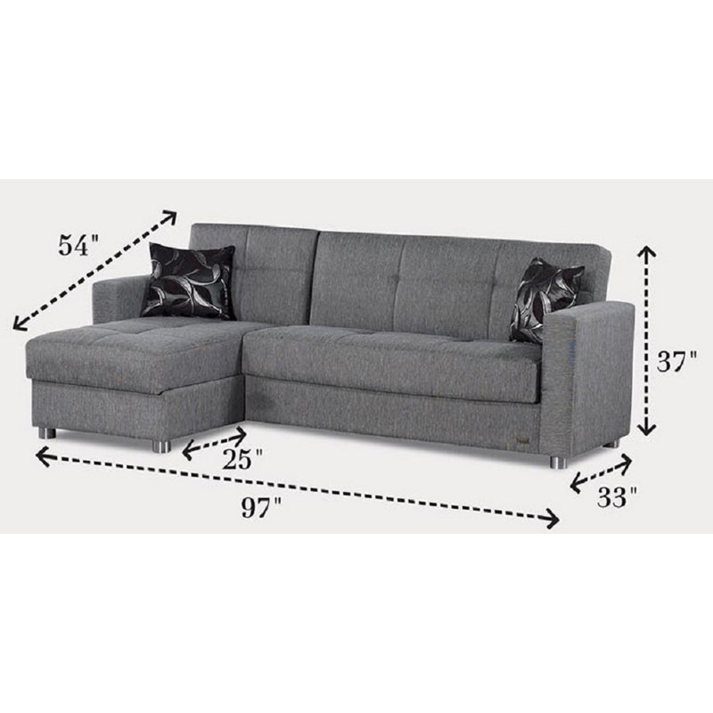 Arbe Upholstered L-Shaped Sectional Left Hand Facing