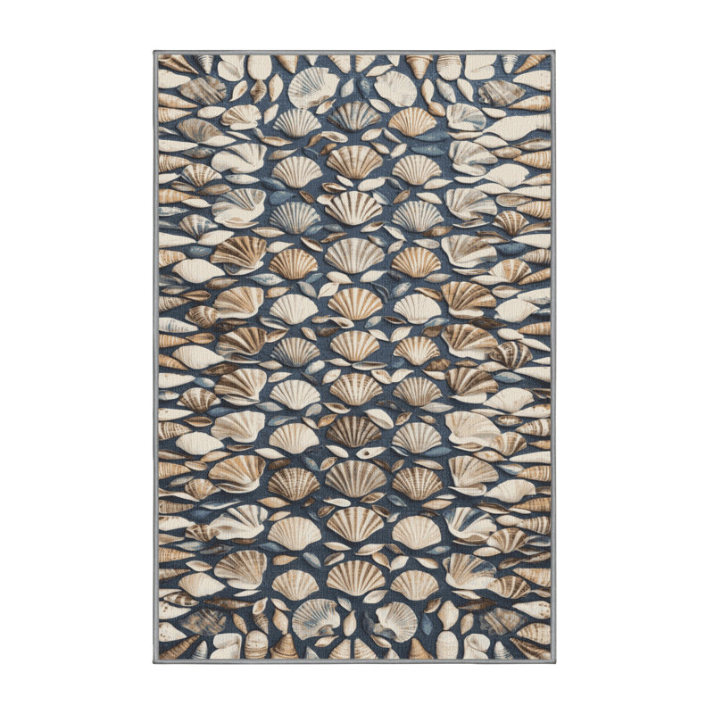  Tapis bord de mer lavable, Rectangle 4pi x 6 pi