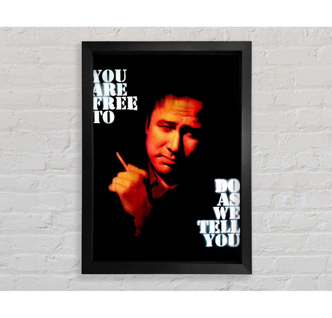 Motivationszitat Bill Hicks Du bist frei - Drucken