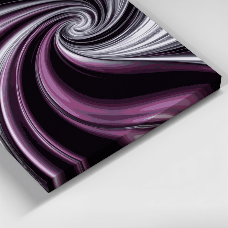 «Gradient Abstract 64», impression sur toile mauve, H 12 po x l 18 po