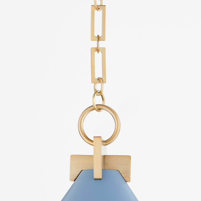 Luminaire suspendu conique 16 po, Blue