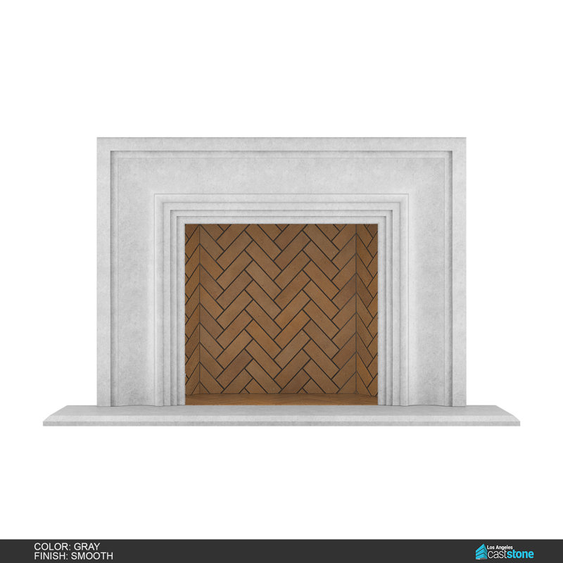 Verona Fireplace Surround, Smooth Gray