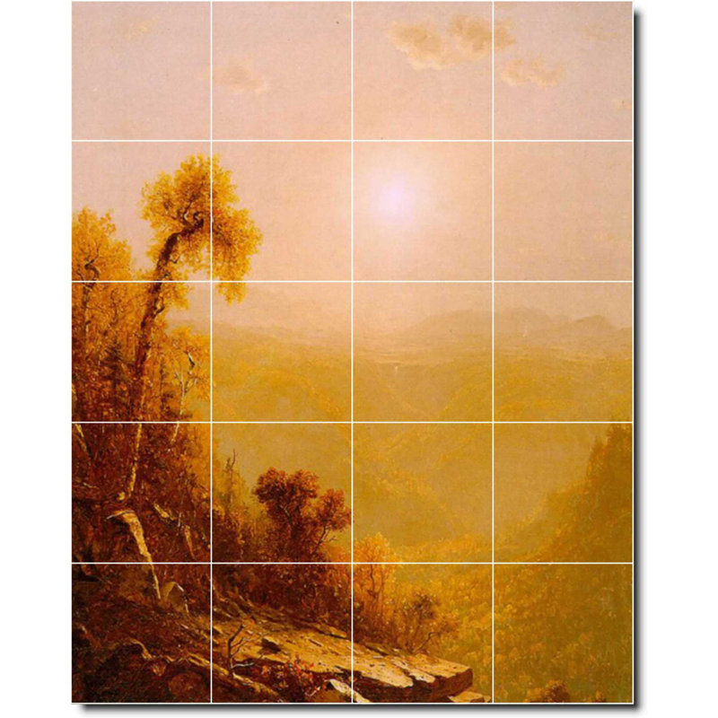 Carreau de céramique décorative 24 po x 30 po 6 po x 6 po, Paysage 03567
