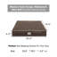 Jungolica Orthopedic Memory Foam Pet Bed-101111153-101111157