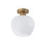 Single Light Frosted Glass Semi Flush Mount-2009086686-2009086683