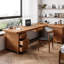 Bureau rectangulaire en L en bois massif-1115975760-1115975762