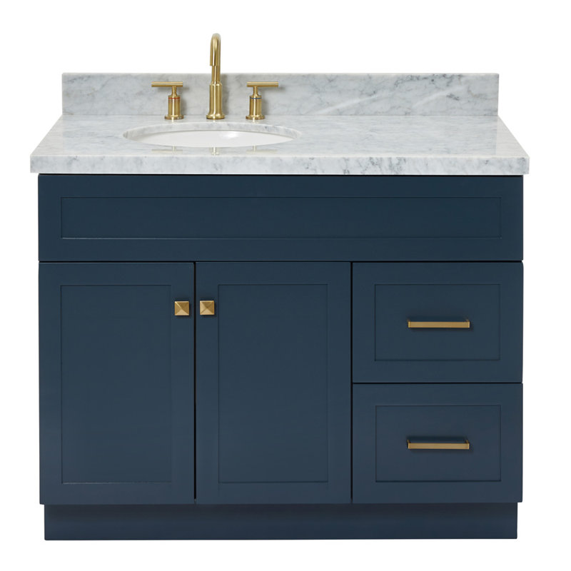 Ensemble de meuble-lavabo simple 43 po Abell, Bleu minuit