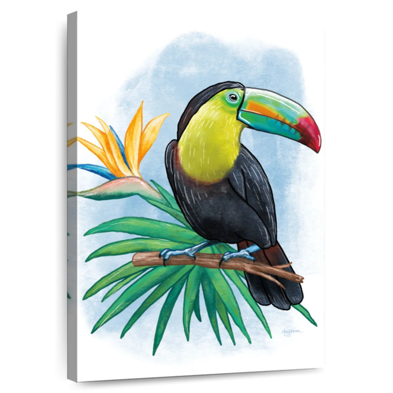 Brampt, style tropical I, H 39 po x l 26 po