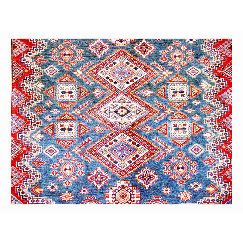 Kazak Hand Woven Wool Area Rug