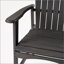 Chaises de salle à manger d'extérieur résistantes aux intempéries en bois d'acacia Adirondack (ensemble de 2), finition foncée