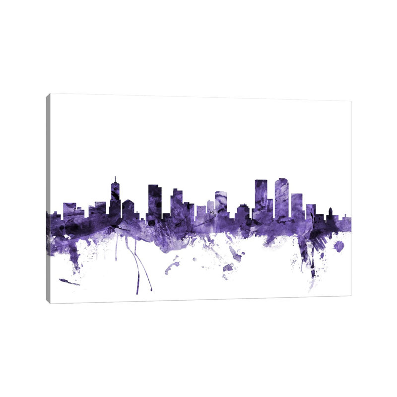 Denver, Colourado Skyline by Michael Tompsett - Wrapped Canvas Print, 66.04 cm H x 45.72 cm W
